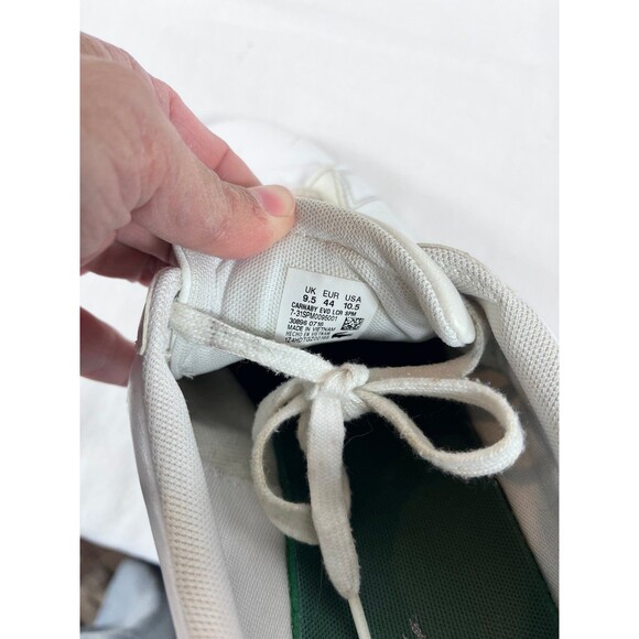 Lacoste Carnaby Evo LCR White Leather Sneakers Men’s 10.5